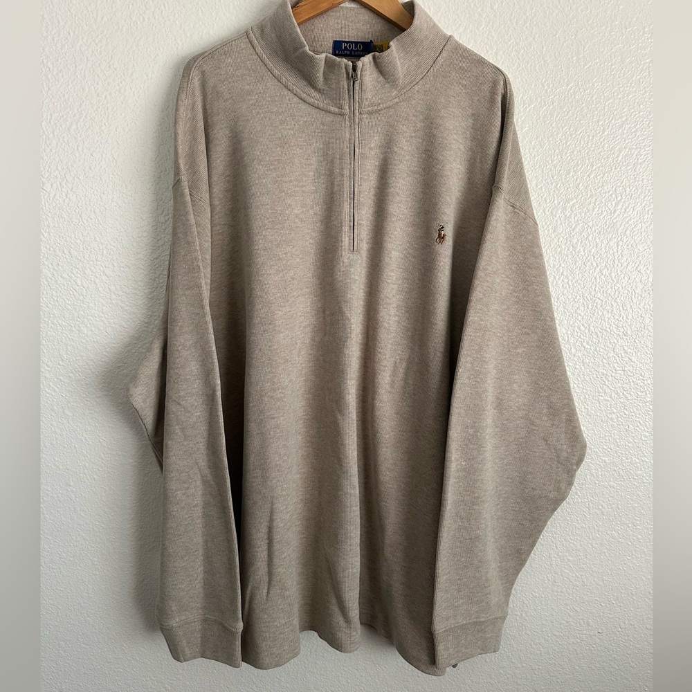 Polo Ralph Lauren Country Preppy Quarter Zip Sweater PWing Men’s Big & Tall 4XB